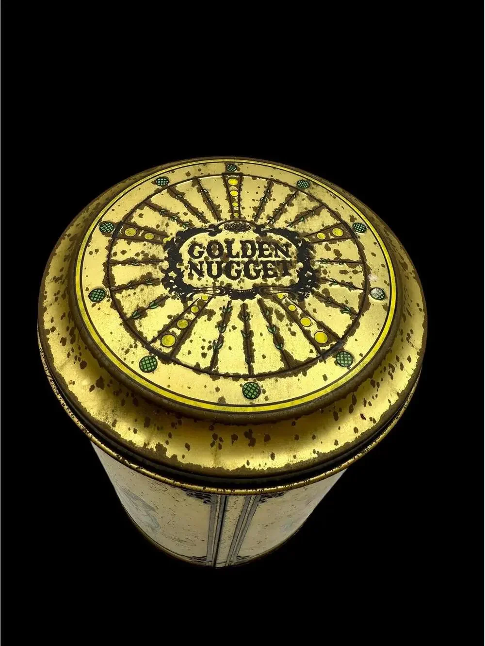 Retro Golden Nugget Casino Souvenir Tin: Gilded Cage Tropical Birds